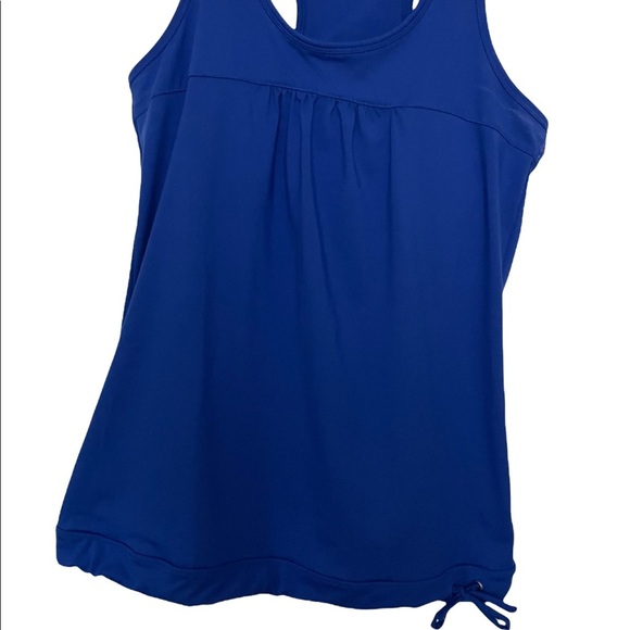 Athleta Womens tinker top racer back tie waist size medium tank top. Exercise - Picture 5 of 9